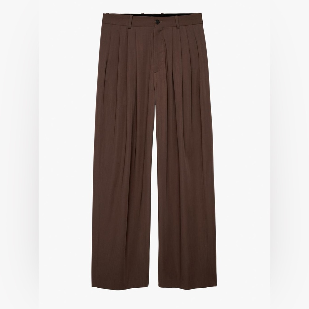 ZARA - Pleated Wide Leg Pants (Limited Edition)